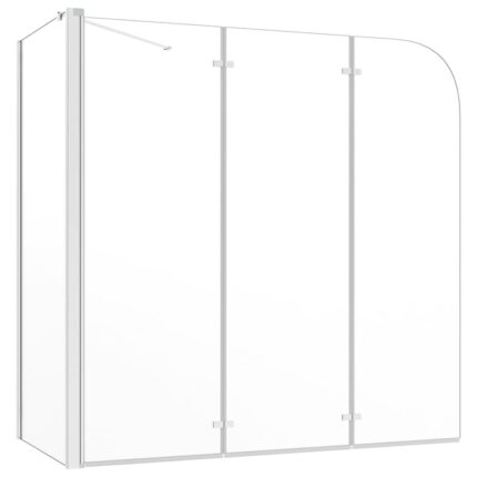 Cabina de dus, vidaXL, Sticla securizata/Aluminiu, 120 x 68 x 130 cm, Transparent