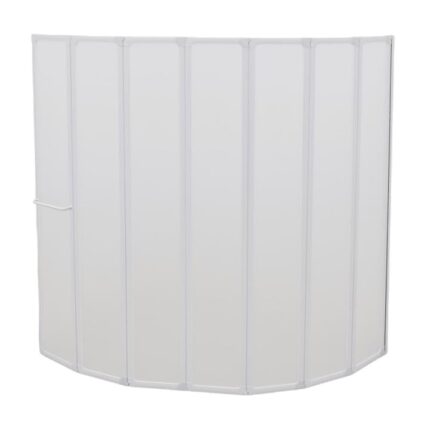 Separator de cada pliabil, vidaXL, Aluminiu/Polipropilena, 7 panouri