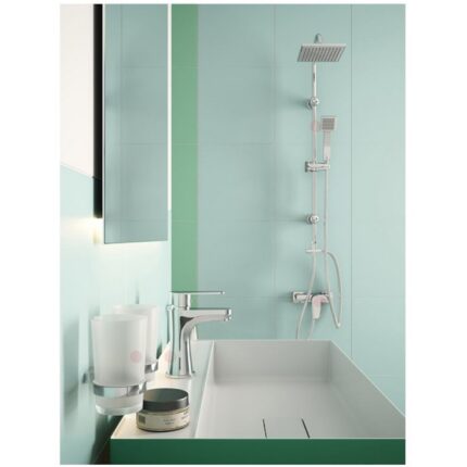 Set de dus Ferro Squerto, bara dus cu suport culisant, dus fix si para dus mobila, crom