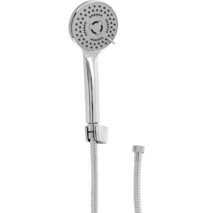 Para dus Novaservis Tempo, 3 functii, suport, furtun flexibil, crom