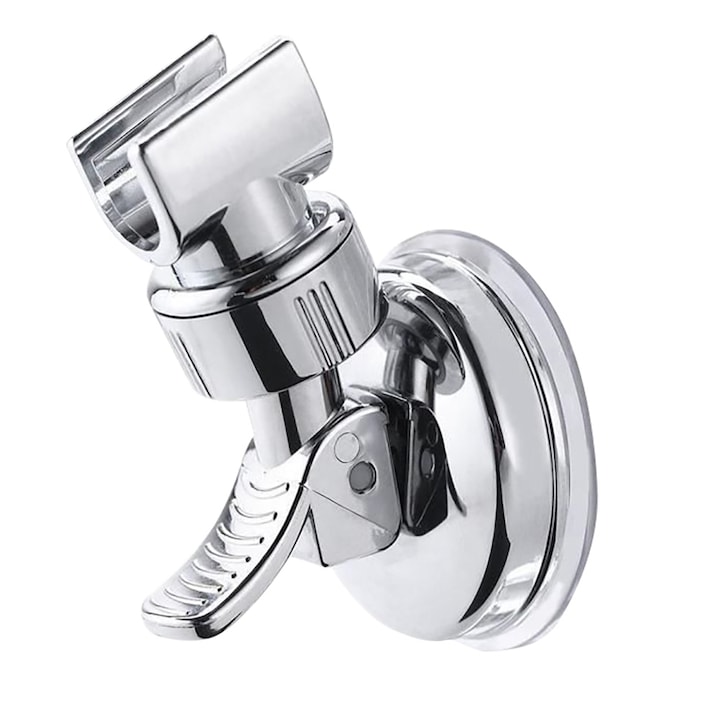 Suport dus, GOGOU, Ventuza, Rotatie 360 °, Argintiu