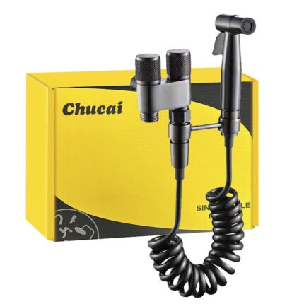 Set de dus bideu Chucai, pulverizator manual, inox, multifunctional
