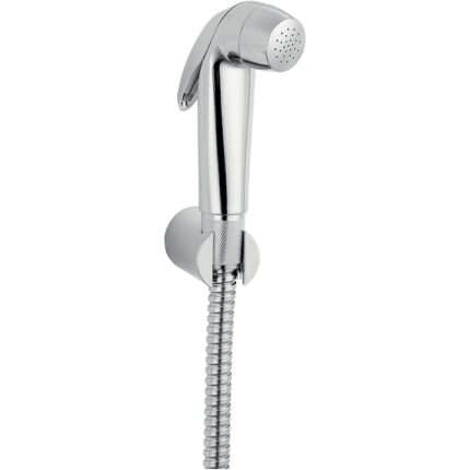 Set dus igienic Ferro Presso, cu sistem Auto-Stop, racord universal D1/2”, furtun dus 125 cm, Crom