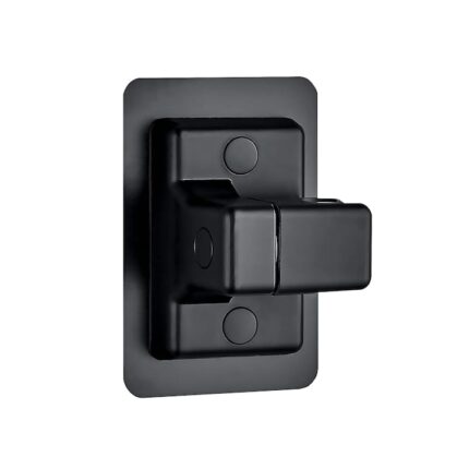 Suport pentru cap de dus reglabil, Axroad Mall, Rotatie 360°, Rezistent la rugina si impermeabil, Usor de instalat, Fara suruburi, Pentru suprafete din marmura, sticla, metal, ceramica, ABS, 12*8*6 cm, Negru