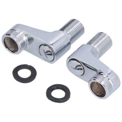 Brat pivotant pentru baterie dus, ajustabil, finisaj crom, 307g, G1/2-G3/4