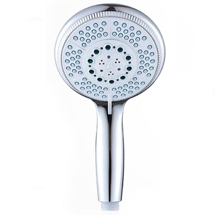 Cap de dus cu 5 setari, YWX, Functia capului de dus cu presiune ridicata, Abs crom, Argintiu