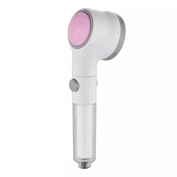 Cap de dus cu microfiltru de bumbac, ganule minerale si perie siliconica de curatat, COMENG LTD