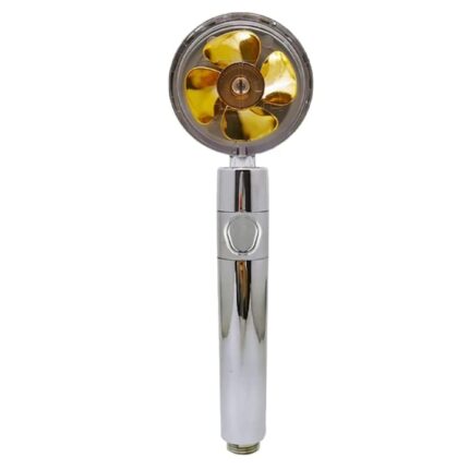 Cap de dus turbo, 360 de grade rotative cu elice