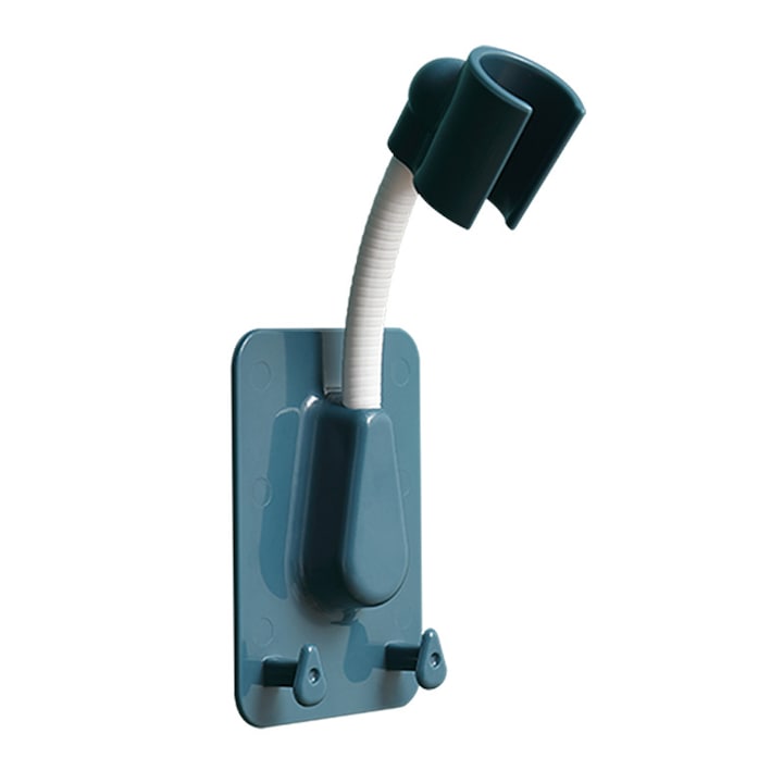 Suport de dus universal, Sunmostar, Plastic, Cu ventuza, Albastru