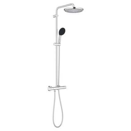 Sistem de dus Grohe Vitalio Start 250, aparent, termostat, 250 mm, 1 functie, crom, 26677001