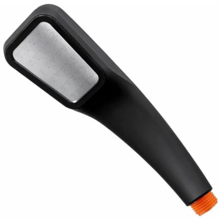 Cap de dus cromat, InoxABS, Negru, 5.7cm x2.8 cm