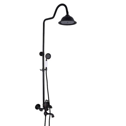 Coloana de dus TRENDY'S, negru antichizat cu trei functii