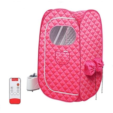 Sauna portabila, WALALLA, 2L, depozitare pliabila, 1000w, 73 x 73x 118cm, Roz