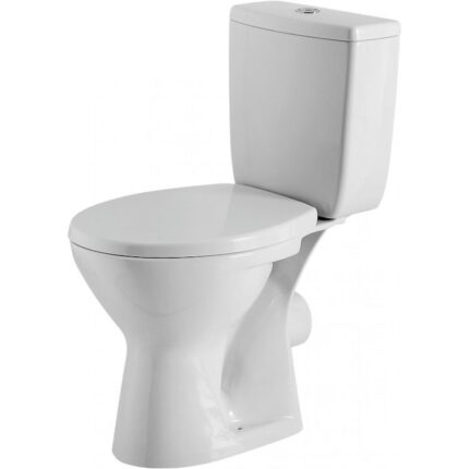 Set vas WC compact iesire laterala Granit Cersanit cu capac duroplast