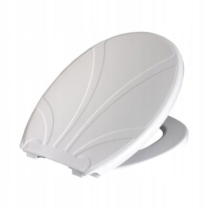 Capac de toaleta, Bisk, Plastic, Alb