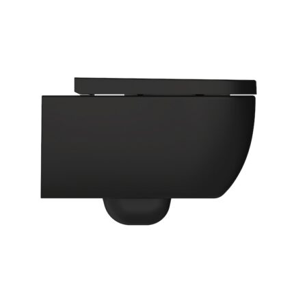 Toaleta suspendata Soho, Stilform, Portelan, Negru mat