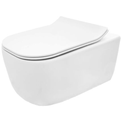 Vas wc EGO-MAT, suspendat, RImless-fara bordura, capac Duroplast inclus