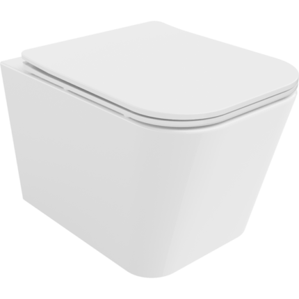 Vas de toaleta suspendat, Mexen, 4398, Ceramica, Alb, 51x34.5x34 cm