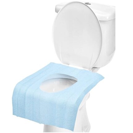 Set 5 protectii pentru vasul de toaleta si colacul de wc din material aseptic si anti-stropire