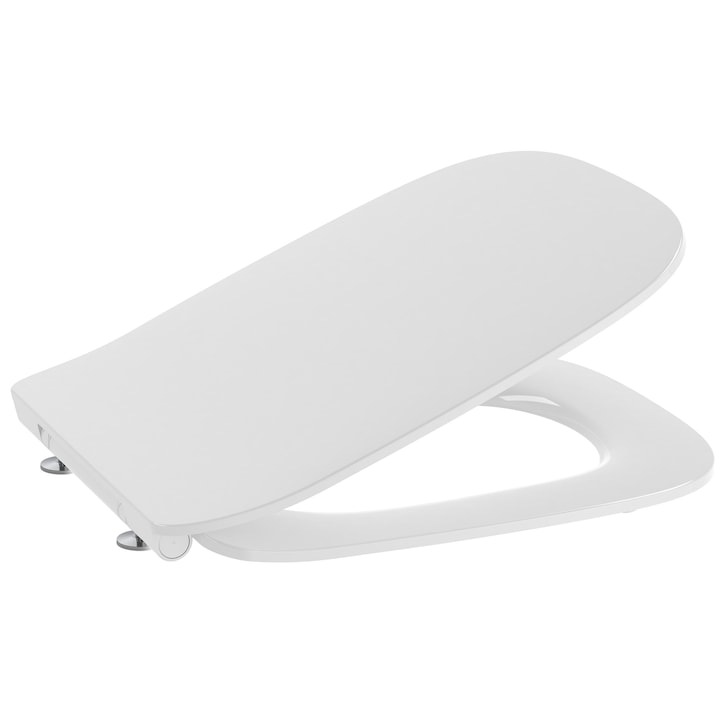 Capac pentru vas WC suspendat Roca Debba Square A8019D2005, slim, soft-close