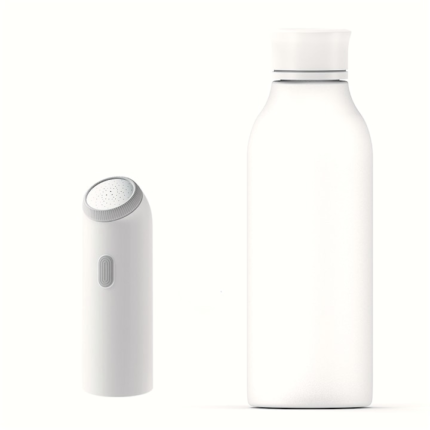Kit Bideu Portabil Electric si Sticla, Presiune ajustabila, Reducerea Disconfortului provocat de Hemoroizi, Rezistenta la apa IPX7, Reincarcabil, USB Type-C, Alb