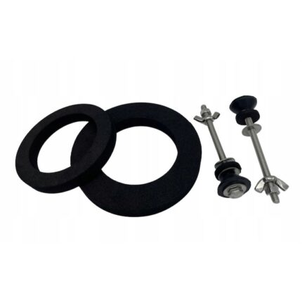 Kit reparatie pentru toaleta, Rimex Sklep Instalatora, Inox, Negru/Argintiu