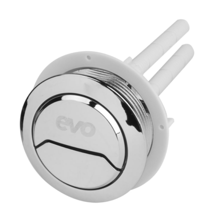 Buton cromat Vas WC cu actionare mecanica, 48 mm