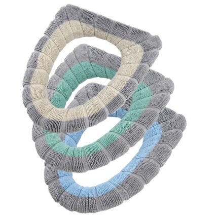 Set de 3 huse pentru capac toaleta, Cozevdnt, Multicolor