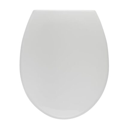 Capac WC, MSV, Polipropilena, Alb, Soft close, Antibacterial, usor de curata, 1.65 Kg, 445x365 mm TRIBECA