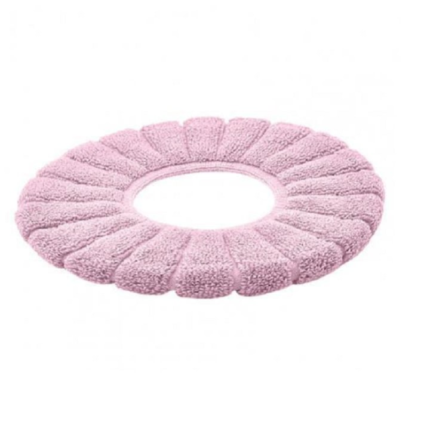 Husa Ventoo® pentru capac WC, pufoasa, material flausat, instructiuni de montare incluse, marime universala, roz