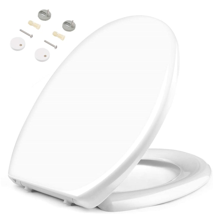 Capac pentru WC cu sistem silentios de coborare LIV&BO (soft close) universal