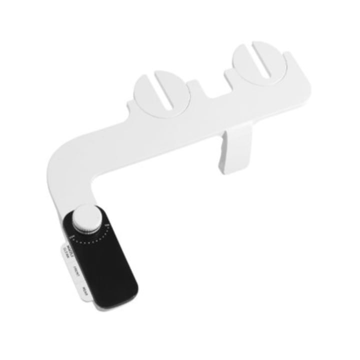 Bideu pentru vasul de wc, Adsinio, Non-electric, Apa calda sau rece, Presiune ajustabila, Buton auto curatare,2 duze, Accesorii montaj, Montare rapida