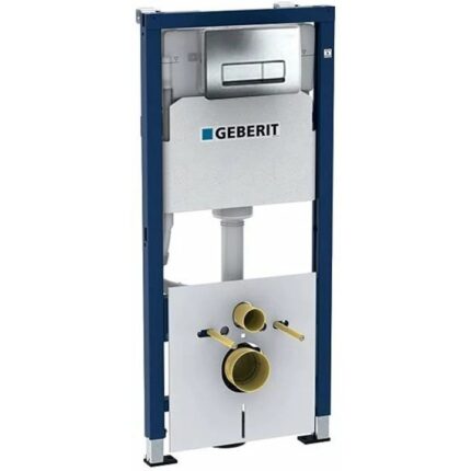 Set rezervor WC incastrat Geberit Duofix Delta Plus, set fixare, clapeta Geberit Delta 50, crom