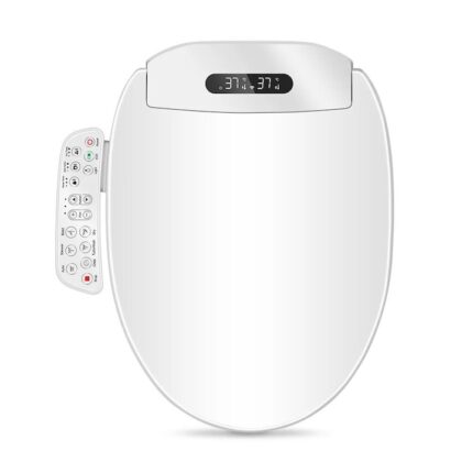 Capac WC smart cu functie de bideu, actionare din consola, model lung 49-55 cm
