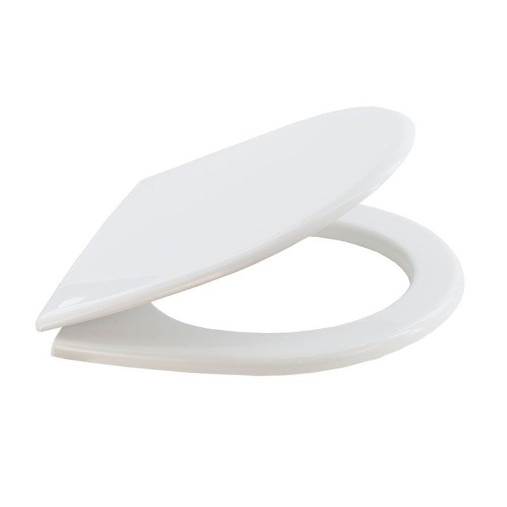 Capac WC 19, polipropilena, Cersanit, compatibil pe vasele WC rotunjite