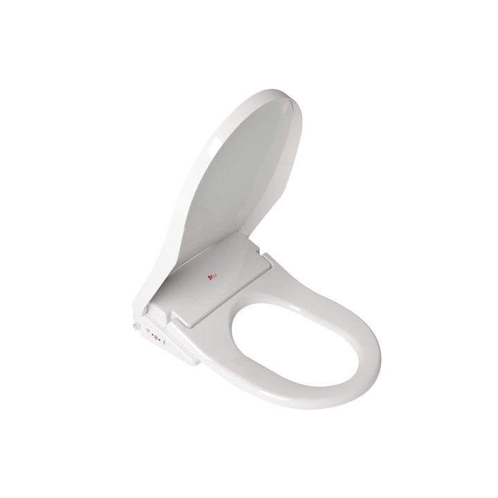 Bideu electric Living Solutions DIB U850R, cu telecomanda, sezut incalzit, apa incalzita instant, posibilitatea reglarii pozitiei tijei, functie de hidromasaj, clisma, uscare cu aer cald la final