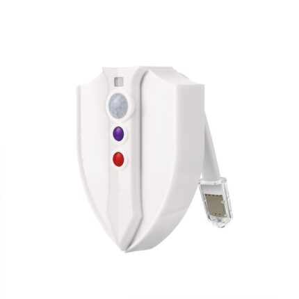 Lampa LED pentru toaleta, ABS, 8 culori, Alb