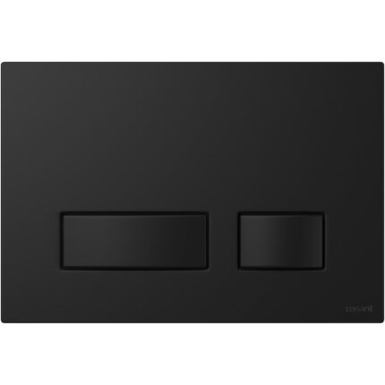 Clapeta actionare rezervor WC incastrat Cersanit Button Movi II, Black Matt