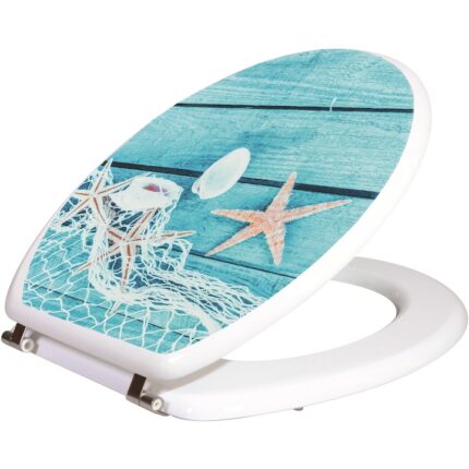 Capac WC Optima Natura, MDF, model marin