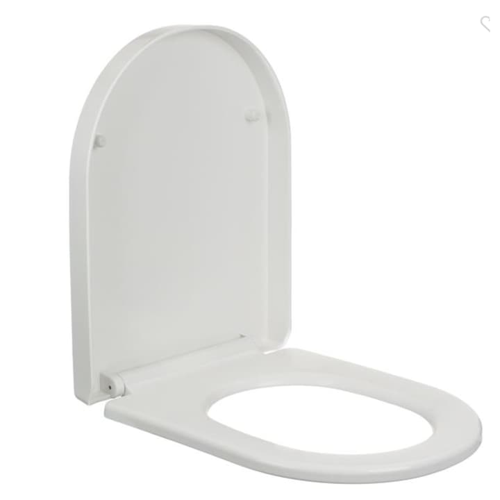 Capac toaleta alb, soft close, U shape 36x46 cm