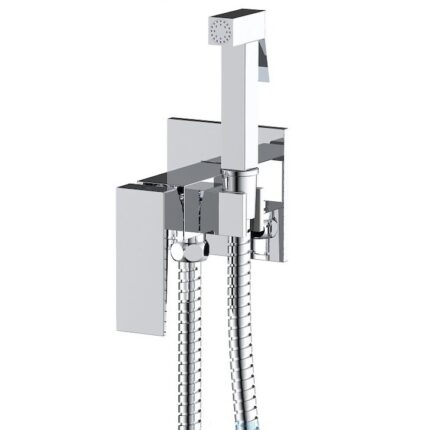 Dus igienic cu robinet incastrat, apa calda/rece, baterie bideu si Wc