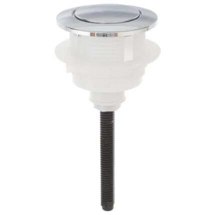 Buton simplu toaleta, Sunmostar, ABS, Argintiu