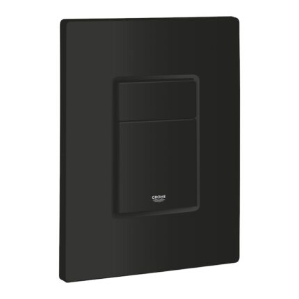 Clapeta WC Grohe Even, dubla, 156 x 197 mm, reversibila, plastic, mat, negru, 389662430