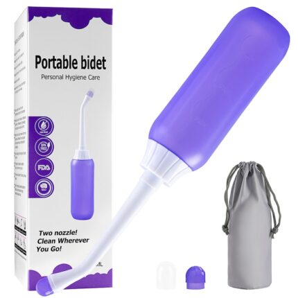 Pulverizator portabil BOMSTOM, 400ml, cu 2 duze si husa, violet