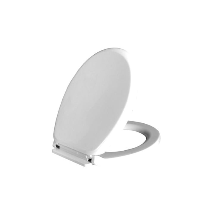 Capac WC Bisk Snail, polipropilena, sistem EASY CLEAN, alb, 355x50x460mm
