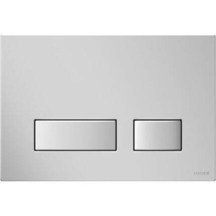 Clapeta actionare rezervor WC incastrat Cersanit Button Movi II, Chrome Matt