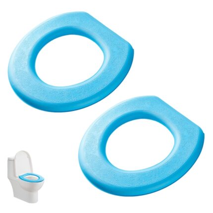 Set 2 Huse pentru Colacul de Toaleta, din spuma EVA, albastru, 38x42cm