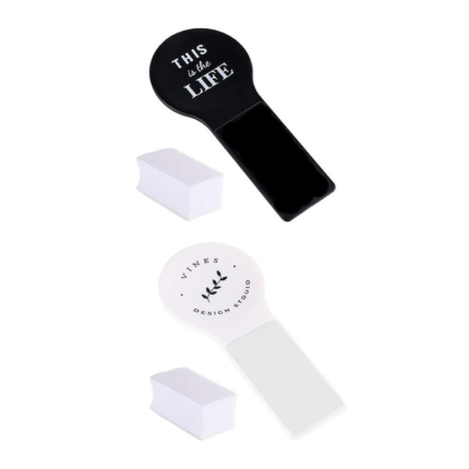 Set 2 manere de ridicare scaun de toaleta, Sunmostar, Polipropilena/Burete, Adezive, Alb/Negru