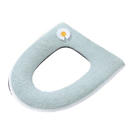 Husa colac WC, Textil, Verde