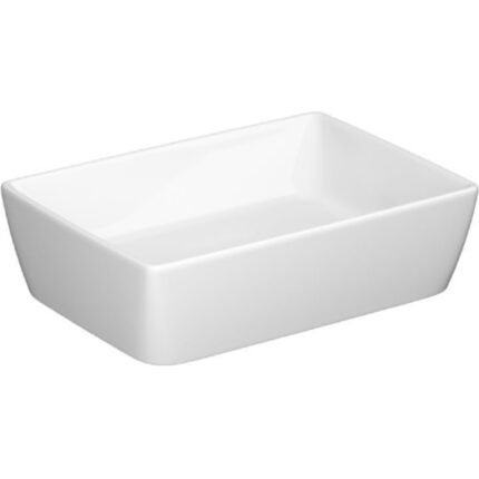 Lavoar (chiuveta baie) rectangular Cersanit City 50 K35-048, pentru blat, ceramica, dop, 50x35cm, Alb